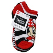 Wholesale - 5pk MINNIE MOUSE STRIPES ARE IT NS SOCKS SIZE 6-8, UPC: 193159195069